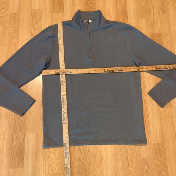 Original Weatherproof Vintage Quarter Zip Pullover Shirt Mens Large Gray - Picture 2 of 8
